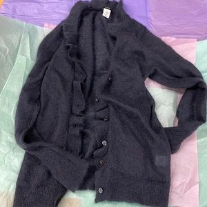 J crew black cardigan